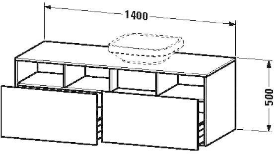 Duravit DuraStyle Waschtischunterschrank (DS6785L5343)