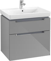 Villeroy & Boch Subway 2.0 Waschtischunterschrank XXL 63,7 cm, Griffe chromfarbig