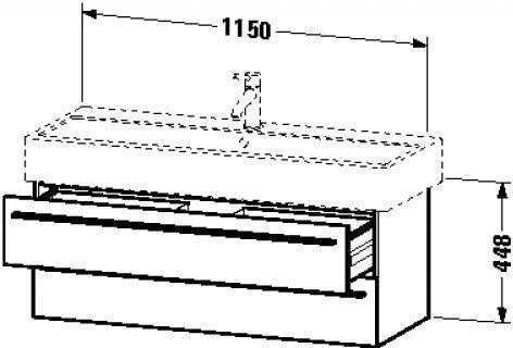 Duravit X-Large Eiche gebürstet Echtholzfurnier (XL634701212)