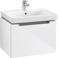 Villeroy & Boch Subway 2.0 Waschtischunterschrank 58,7 cm, Griff chromfarbig