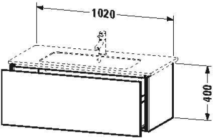 Duravit L-Cube amerikanischer nussbaum (LC614201313)