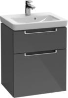 Villeroy & Boch Subway 2.0 Waschtischunterschrank XXL 44 cm, Griffe chromfarbig