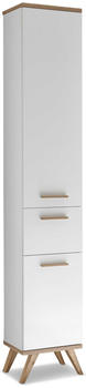 Pelipal Noventa 923 Hochschrank weiß glanz /Riviera Eiche quer NB