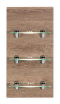 Emotion LED-Panel SANTINI eiche hell seidenglanz 3 Glasablagen (SANTINILED000214)