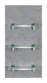 Emotion LED-Panel SANTINI beton 3 Glasablagen (SANTINILED000216)