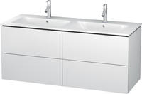 Duravit L-Cube Waschtischunterbau wandh&auml;ngend mit 4 Ausz&uuml;gen, 129 x 48,1 cm,