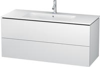 Duravit L-Cube Waschtischunterbau wandh&auml;ngend mit 2 Ausz&uuml;gen, 122 x 48,1 cm,