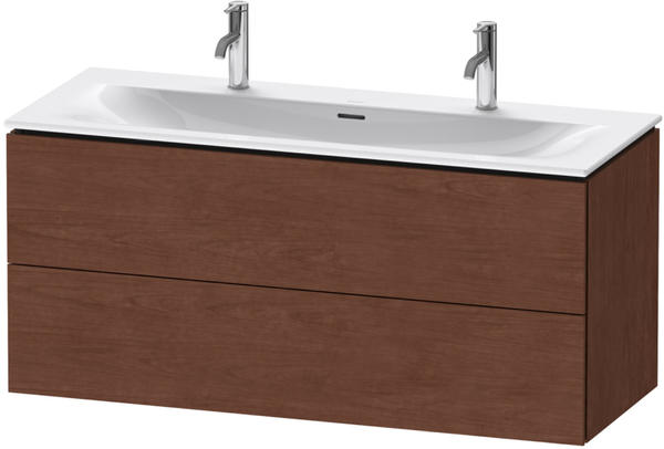 Duravit L-Cube 122x55x48,1 Amerikanischer Nussbaum Echtholzfurnier matt (LC630901313)