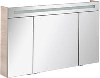Fackelmann B.clever LED Spiegelschrank 120 cm mit 3 T&uuml;ren 82983, Badm&ouml;bel,