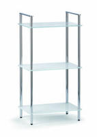 Giese Badregal Mobila mit 3 Glasb&ouml;den 35100-02, Accessoires, chrom