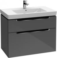 Villeroy & Boch Subway 2.0 Waschtischunterschrank XXL 78,7 cm, Griffe chromfarbig
