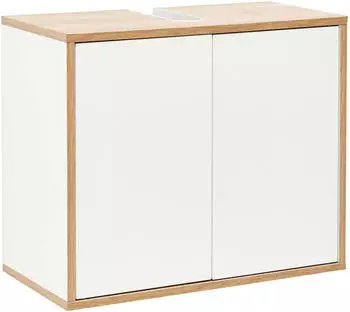 Fackelmann Finn 60x50cm Ast-Eiche/wei&szlig;