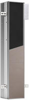 Emco asis plus WC-Modul - Unterputzmodell 15,4 x 80,3 cm, T&uuml;ranschlag links,