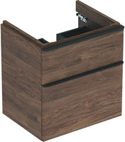 Geberit 500352JR1, Geberit Smyle Square Unterschrank f&uuml;r Waschtisch, Nussbaum