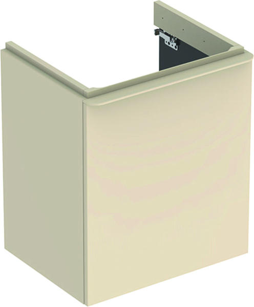 Geberit Smyle Square Unterschrank für Waschtisch mit 1 Tür links 53,6 x 61,7 x 43,3 cm sand-grau (500.366.JL.1)