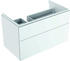 Geberit Xeno2 Unterschrank für Waschtisch mit Ablage rechts mit 2 Schubladen 88 x 53 x 46,2 cm weiß (500.515.01.1)