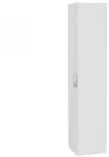 KEUCO Edition 11 Hochschrank (31330) Anschlag rechts Glas weiß satiniert/weiß seidenmatt