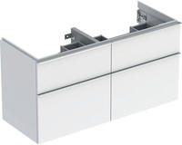 Geberit iCon Unterschrank f&uuml;r Doppelwaschtisch 120 cm, mit 4 Schubladen, Badm&ouml;bel,