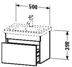 Duravit DuraStyle 50x39,8x36,8cm leinen/basalt (DS630307543)
