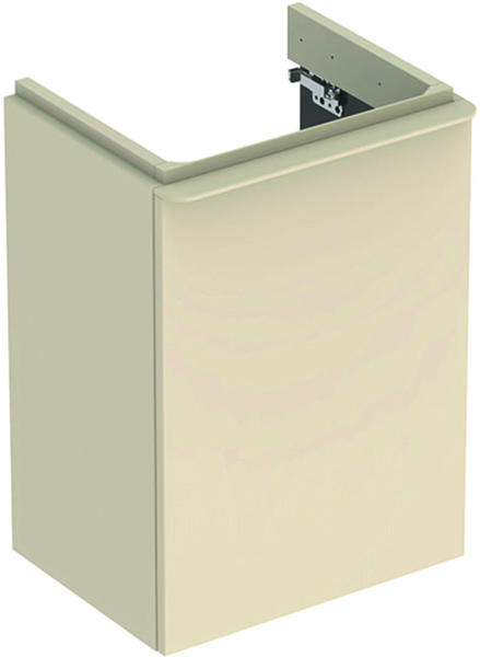 Geberit Smyle Square Unterschrank für Handwaschbecken mit 1 Tür links 44,2 x 61,7 x 35,6 cm sand-grau (500.351.JL.1)