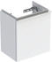 Geberit iCon Handwaschbeckenunterschrank + 1 Tür 37x41,5cm weiß hochglanz, /Griff chrom (502300012)