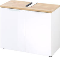 GERMANIA Waschbeckenunterschrank "Pescara" Front mit Glasauflage