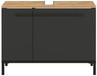 GERMANIA Waschbeckenunterschrank "Yonkers" Hochwertige ABS-Kanten, Griffe & hohe