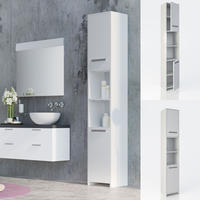 Vicco - Badschrank Kiko, Wei&szlig;, 30 X 190 Cm