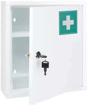 Haushalt International Medizinschrank abschließbar mit Aufdruck