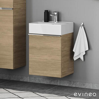 Evineo ineo4 Handwaschbeckenunterschrank mit 1 Tür mit Griff B50 H57 BE0253OA