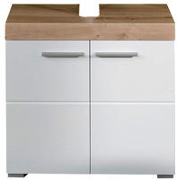 Trendteam Waschbeckenunterschrank Waschtischunterschrank Amanda/mando Asteiche Wei&szlig;