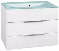 Fackelmann KARA Waschtischunterschrank 80 cm, mit 2 Schubladen, Badm&ouml;bel, 80954,