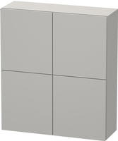 Duravit Halbhochschrank L-Cube 70x24,3x80cm, 2 T&uuml;ren, betongrau matt
