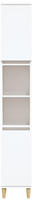 vidaXL Badschrank Wei&szlig; 30x30x190 cm Holzwerkstoff