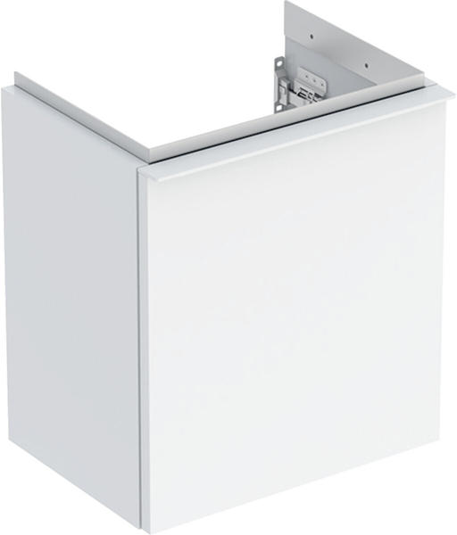 Geberit iCon Unterschrank für Handwaschbecken, 1 Tür rechts, 37x41,5x27,9 cm, 502300 weiß/lackiert hochglänzend, Griff: weiß/pulverbeschichtet matt - 502.300.01.1