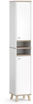 VICCO Badschrank Senyo, 30x164 cm, Wei&szlig;/Sonoma