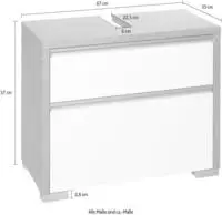 Schildmeyer Waschbeckenunterschrank "Bello" Breite 67 cm