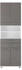 Schildmeyer Palermo Hochschrank 60x32,5x194cm weiß-eschefarben grau