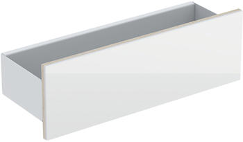 Geberit Acanto Wand-Board 500617, 450x148x160mm, Farbe (Front/Korpus): Glas Weiß / Weiß Hochglanz lackiert - 500.617.01.2