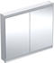 Geberit ONE Spiegelschrank mit ComfortLight, 2 Türen, Unterputzmontage, 105x90x15cm, 505.804.00., Farbe: Aluminium eloxiert - 505.804.00.1