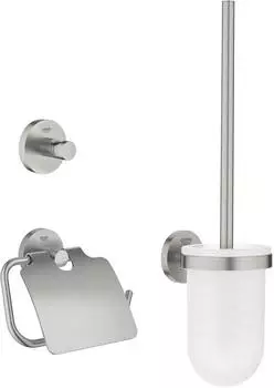 GROHE Start QuickFix WC-Set 3 in 1, klebbar, supersteel (41204DC0)