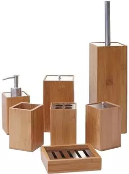 MCW Badset A90 7-teilig, Holz, braun (A90)