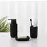 Relaxdays Badaccessoire-Set 3-teilig, schwarz
