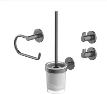 Lenz Elektronik SIVO Bad-Accessoire-Set 4-teilig, graphit (4290052)