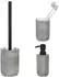 Schöner Wohnen Antella Bad-Accessoire-Set 3-teilig, grau, Polyresin (71403800)