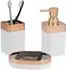 bremermann Savona Badezimmer-Set 3-tlg., Kunststoff, weiß/rosegold