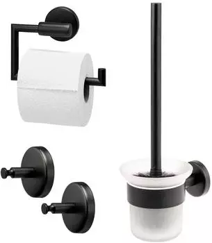 bremermann Piazza Black Badaccessoire-Set 3-tlg., Edelstahl schwarz