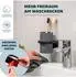 bremermann Savona Bad-Accessoires Set 2tlg., Seifenspender & Becher, Kunststoff grau