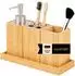 bremermann Badezimmer-Accessoire-Set 4-tlg. mit Ablage, Bambus (9305700)
