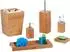 Relaxdays Bad-Set 6-teilig, Bambus (10022772)